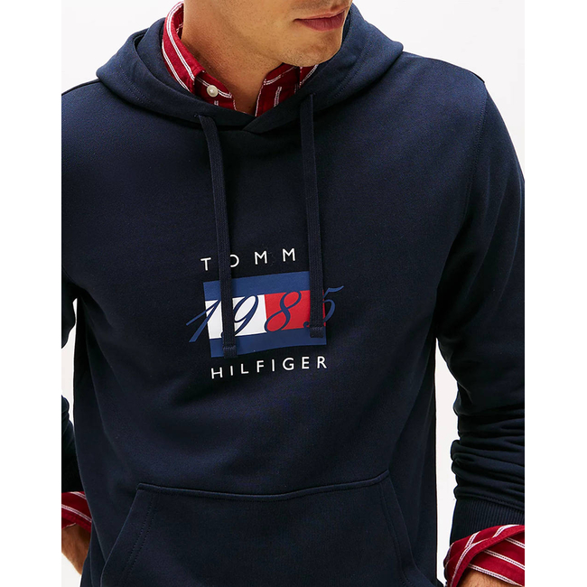 Product TOMMY HILFIGER LINEAR FLAG GRAPHIC HOODIE base image