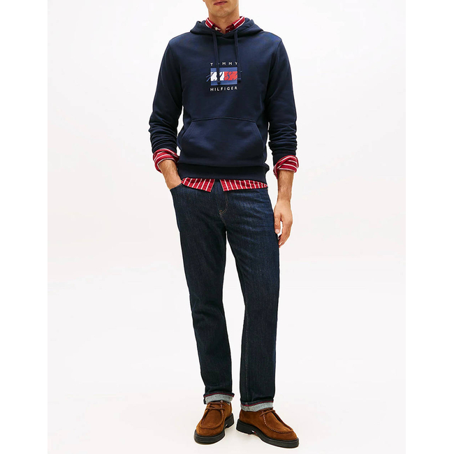 Product TOMMY HILFIGER LINEAR FLAG GRAPHIC HOODIE base image