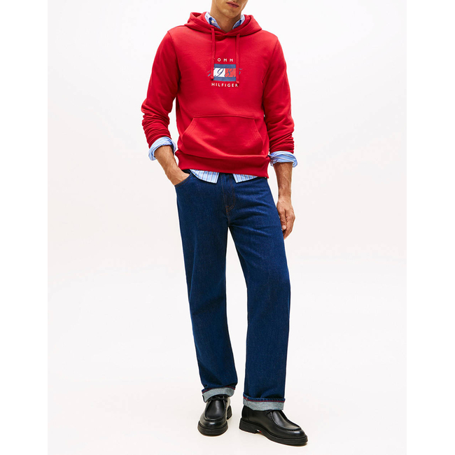 Product TOMMY HILFIGER LINEAR FLAG GRAPHIC HOODIE base image