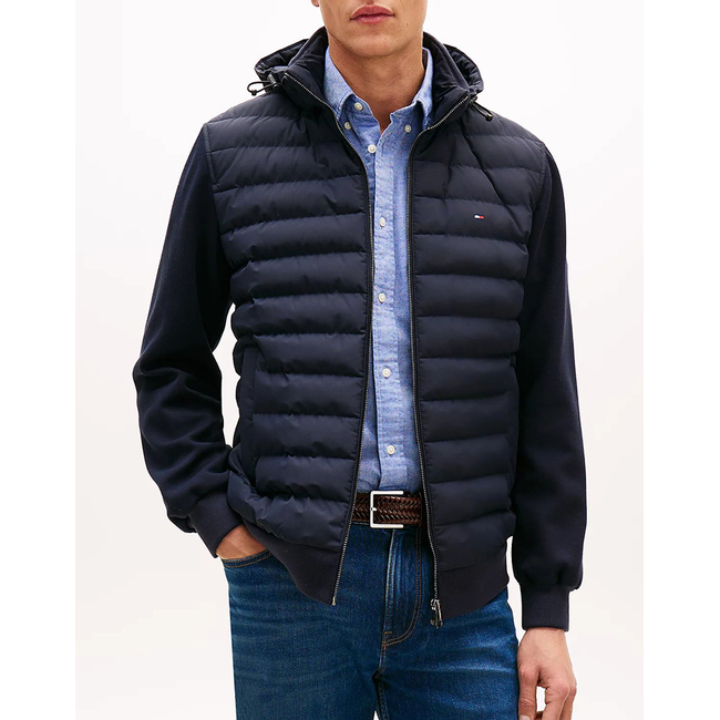 Product TOMMY HILFIGER MIX MEDIA HOODED ZIP THROUGH base image