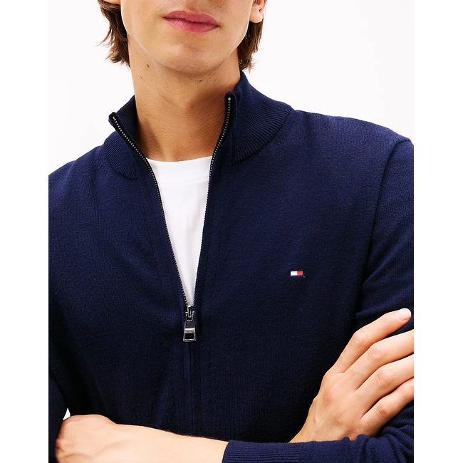 Product TOMMY HILFIGER PIMA ORG CTN CASHMERE ZIP THRU base image