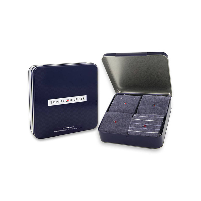Product TOMMY HILFIGER TH MEN SOCK 4P TIN GIFTBOX base image