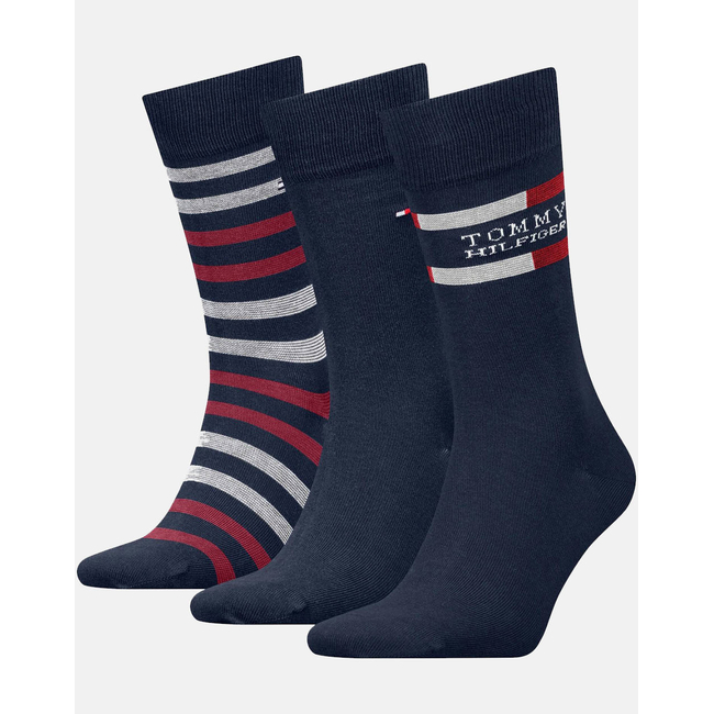 Product TOMMY HILFIGER TH MEN SOCK 3P GIFTBOX TOMMY STRIPE base image