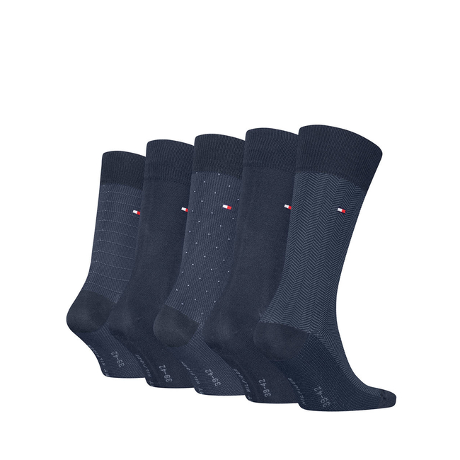 Product TOMMY HILFIGER TH MEN SOCK 5P GIFTBOX HERRINGBONE DOT base image
