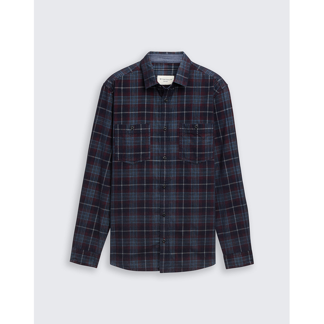 Product TOM TAILOR CORDUROY CHECK SHIRT MEN base image