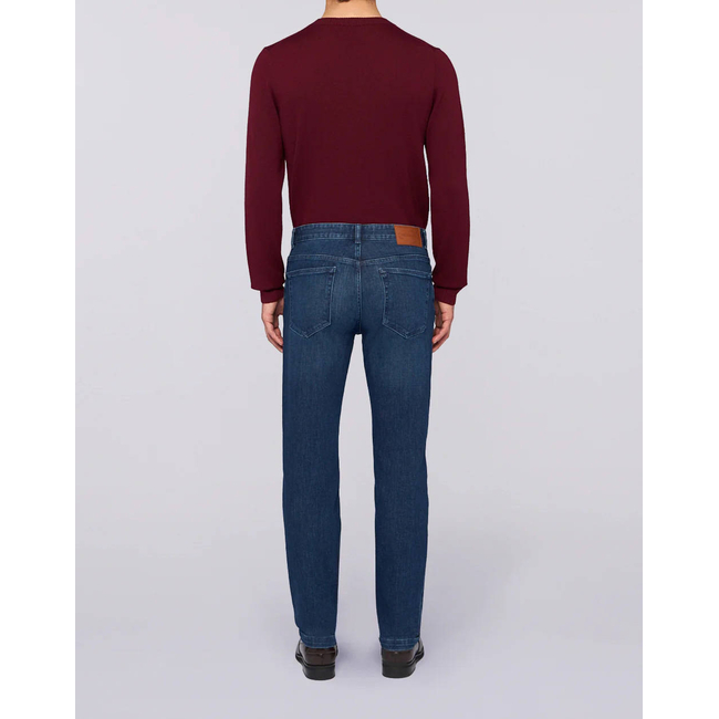 Product TRUSSARDI JEANS -5 TASCHE 380 ICON IN DENIM BLUE STONE WASHED CON TRATTAMENTO CHIMICO base image