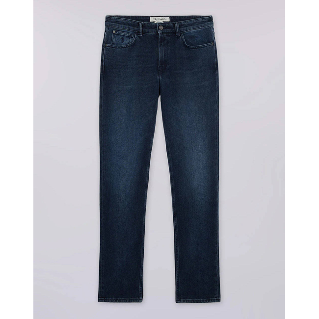 Product TRUSSARDI JEANS-5 TASCHE 370 CLOSE IN DENIM BLUE/BLACK STONE WASHED base image