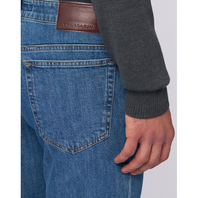Product TRUSSARDI JEANS-5 TASCHE 370 CLOSE IN DENIM BABY BLUE STONE WASHED base image