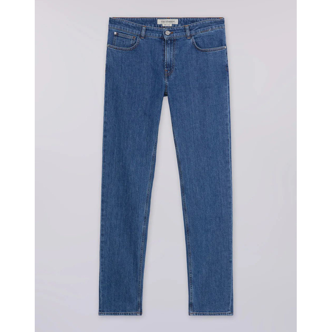 Product TRUSSARDI JEANS-5 TASCHE 370 CLOSE IN DENIM BABY BLUE STONE WASHED base image
