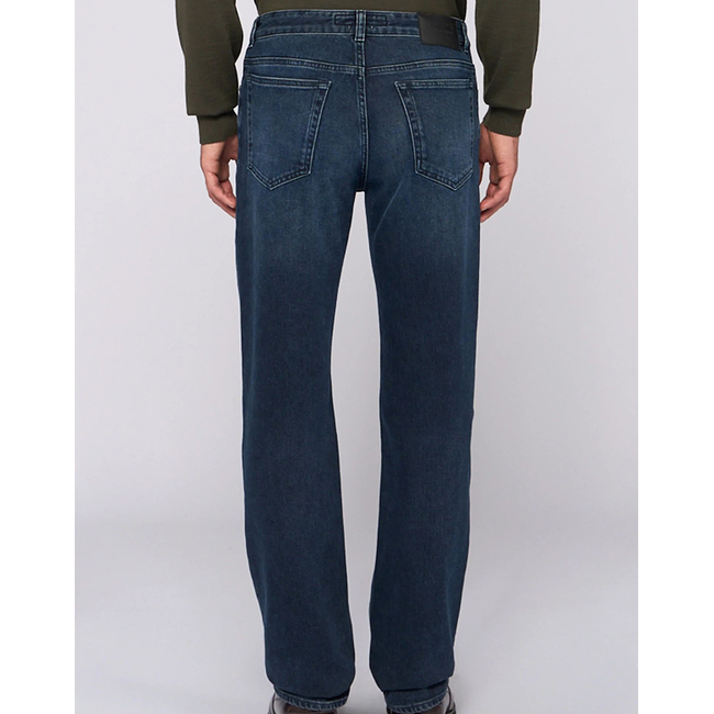 Product TRUSSARDI JEANS-5 TASCHE 380 ICON IN DENIM BLUE/BLACK STONE WASHED CON TRATTAMENTO CHIMICO base image