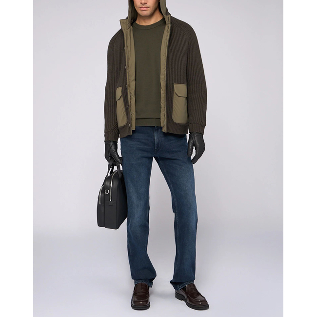 Product TRUSSARDI JEANS-5 TASCHE 380 ICON IN DENIM BLUE/BLACK STONE WASHED CON TRATTAMENTO CHIMICO base image