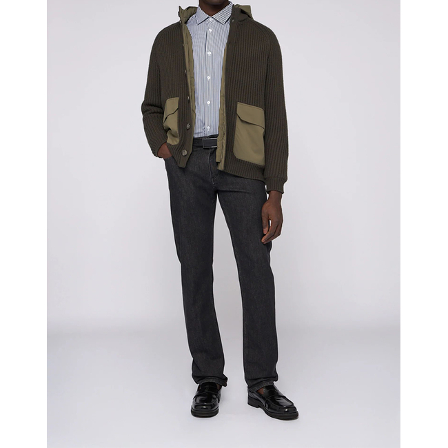 Product TRUSSARDI JEANS-5 TASCHE 370 CLOSE IN DENIM BLACK STONE WASHED base image