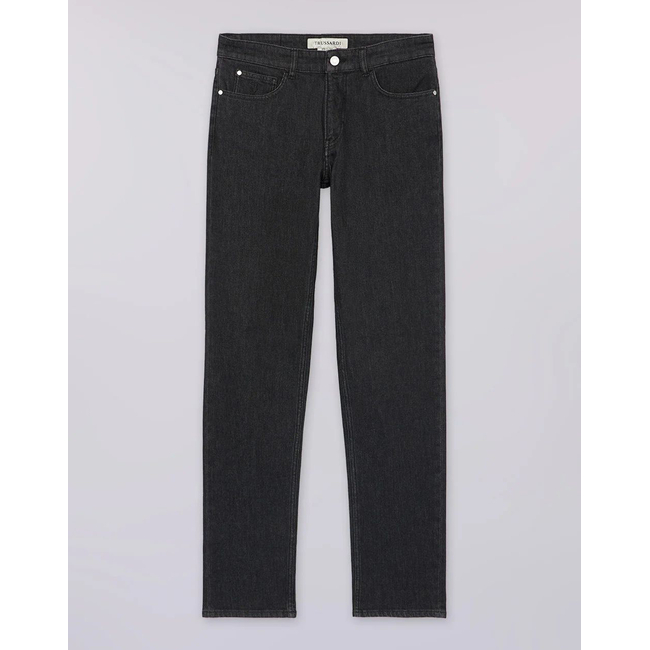 Product TRUSSARDI JEANS-5 TASCHE 370 CLOSE IN DENIM BLACK STONE WASHED base image