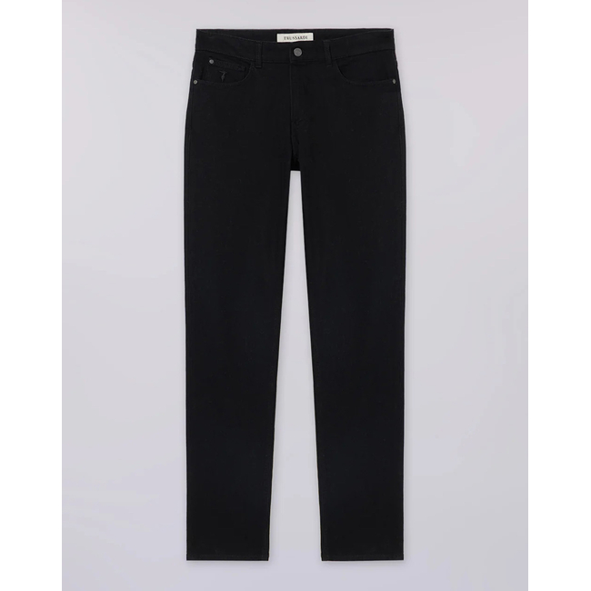 Product TRUSSARDI 5 POCKET 370 CLOSE - BLACK RINSE DENIM base image