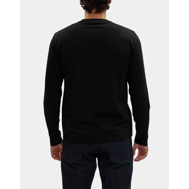 Product TRUSSARDI T-SHIRT SLIM FIT A MANICHE LUNGHE IN JERSEY STRETCH CON RICAMO base image