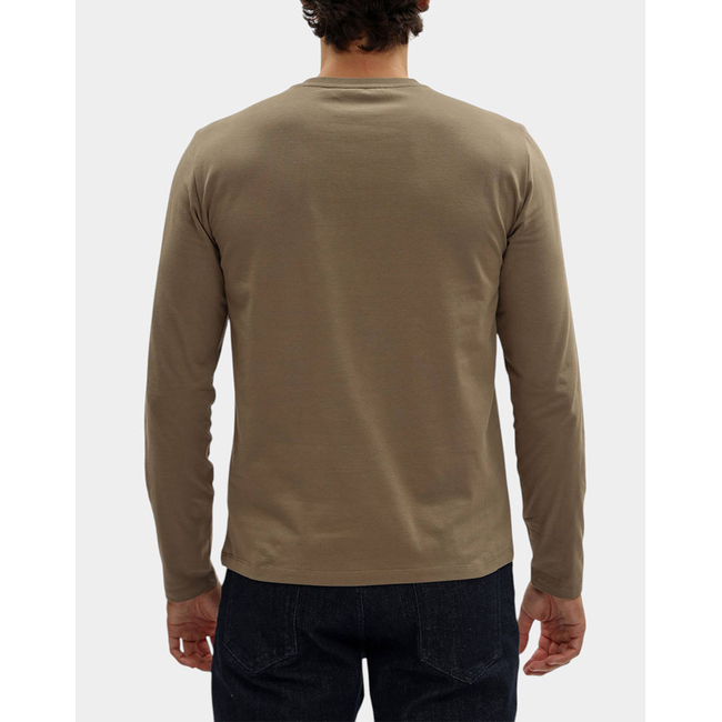 Product TRUSSARDI T-SHIRT SLIM FIT A MANICHE LUNGHE IN JERSEY STRETCH CON RICAMO base image