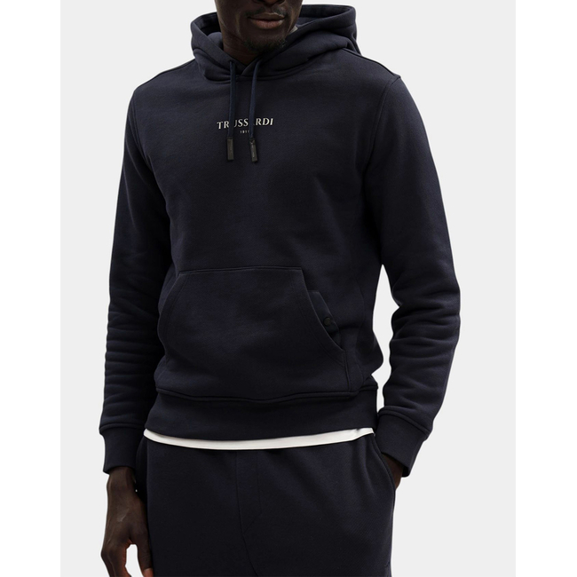 Product TRUSARDI SWEAT-FELPA CON CAPPUCCIO IN JERSEY DIAGONALE STAMPA TRUSSARDI base image