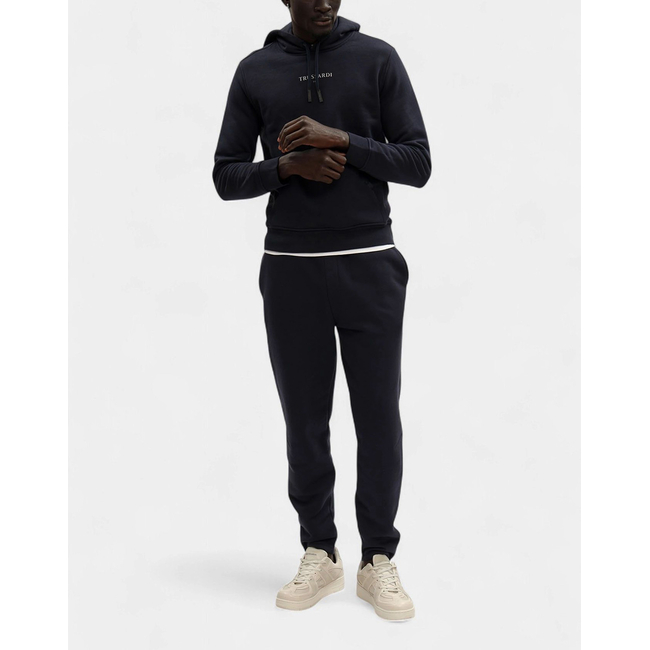 Product TRUSARDI SWEAT-FELPA CON CAPPUCCIO IN JERSEY DIAGONALE STAMPA TRUSSARDI base image