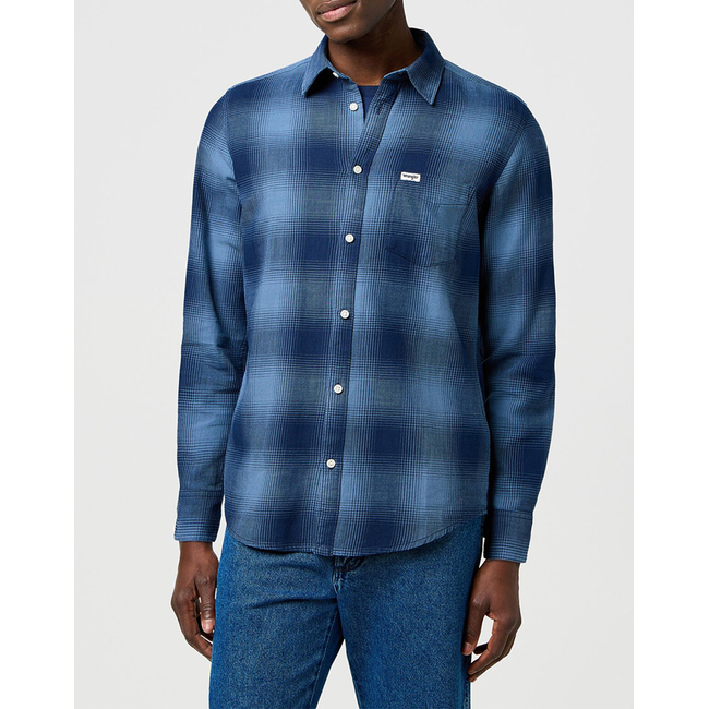 Product WRANGLER 1 PKT INDIGO SHIRT base image