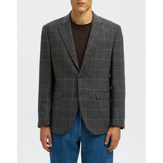 Product SEL SLHREG-DALLAS WOOL BLEND CHECK BLZ base image