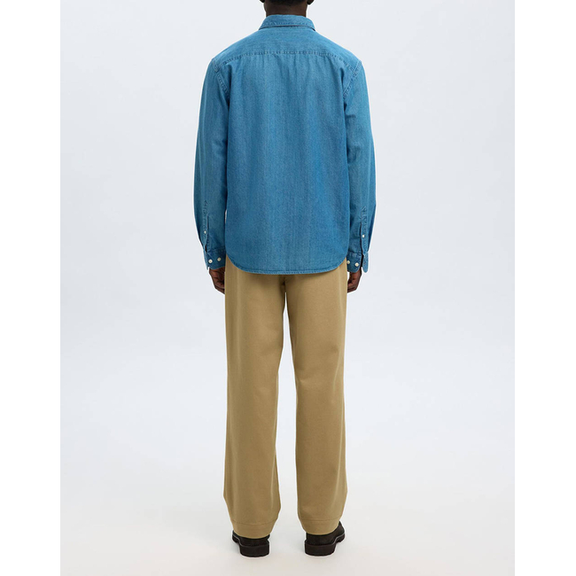 Product SELECTED SLHREGCARLO DENIM LS SHIRT NOOS base image