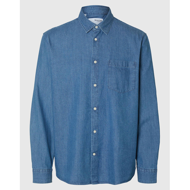 Product SELECTED SLHREGCARLO DENIM LS SHIRT NOOS base image