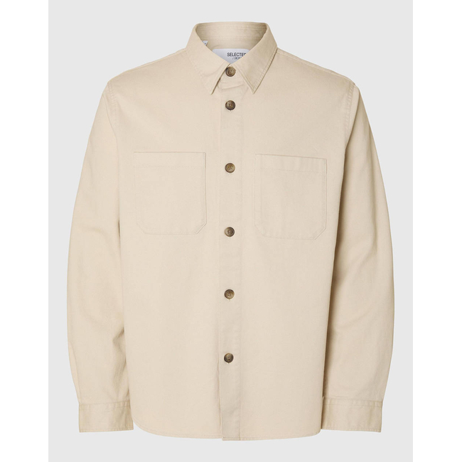 Product SELECTED SLHTRAVIS TWILL OVERSHIRT LS NOOS base image