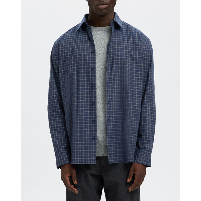 Product SELECTED SLHREG-LEO HEATHER SHIRT LS NOOS base image