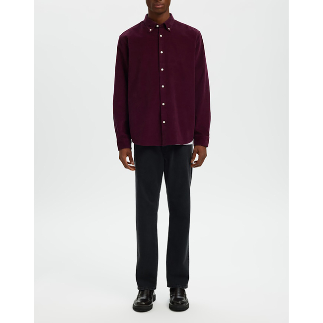 Product SELECTED SLHREGDANNI CORD BD LS SHIRT NOOS base image