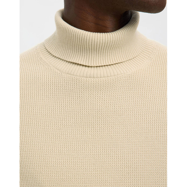 Product SELECTED SLHDANE LS KNIT STRUCTURE ROLL NECK NOOS base image