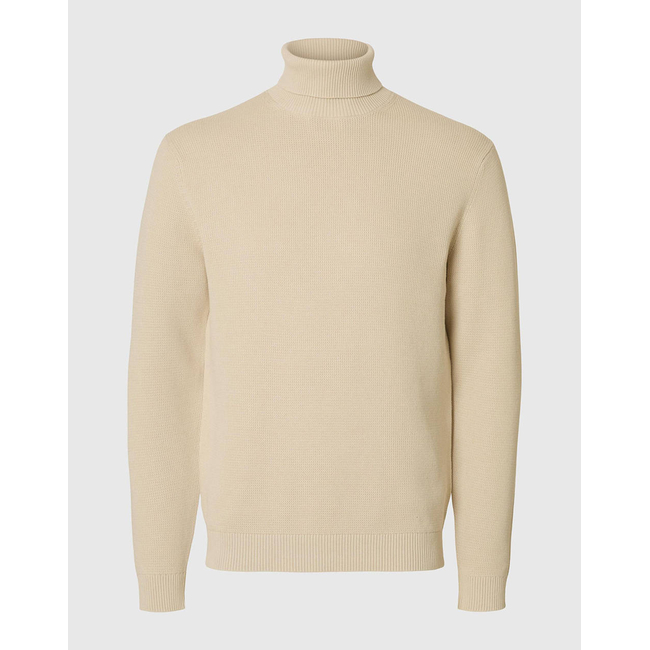 Product SELECTED SLHDANE LS KNIT STRUCTURE ROLL NECK NOOS base image