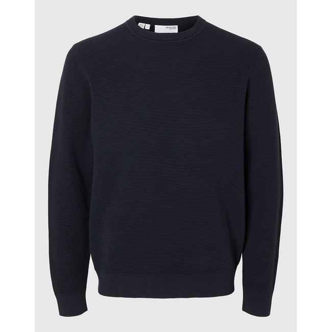 Product SELECTED SLHROSS LS KNIT STRUCTURE CREW NECK NOOS base image