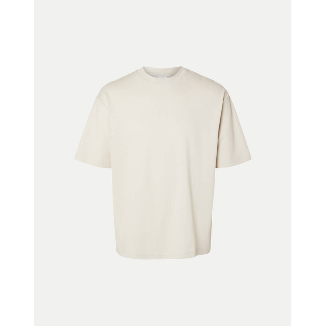 Product SELECTED SLHLOOSEOSCAR SS O-NECK TEE NOOS base image