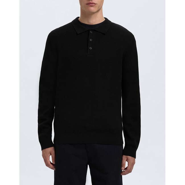 Product SELECTED SLHDANE LS KNIT STRUCTURE POLO NECK base image