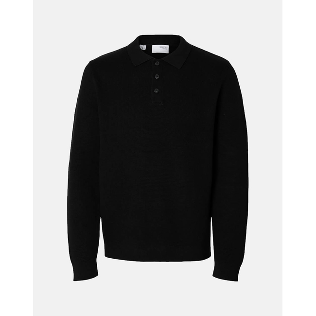 Product SELECTED SLHDANE LS KNIT STRUCTURE POLO NECK base image