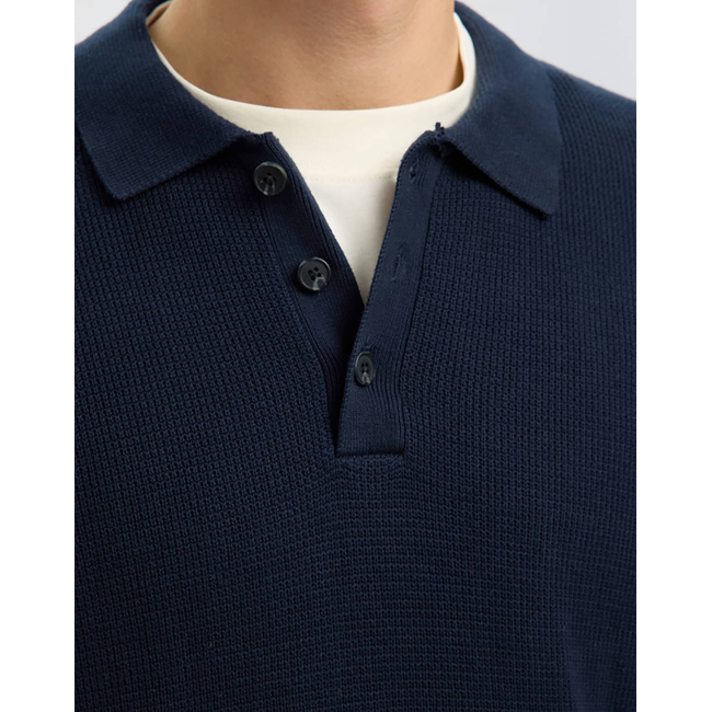 Product SELECTED SLHDANE LS KNIT STRUCTURE POLO NECK base image