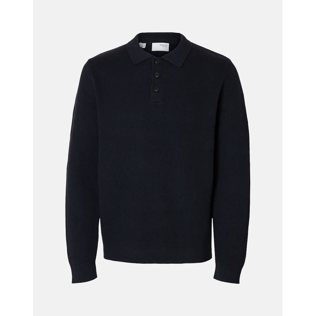 Product SELECTED SLHDANE LS KNIT STRUCTURE POLO NECK base image