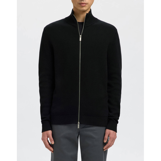 Product SELECTED SLHDANE LS KNIT STRUCTURE FULL ZIP NOOS base image