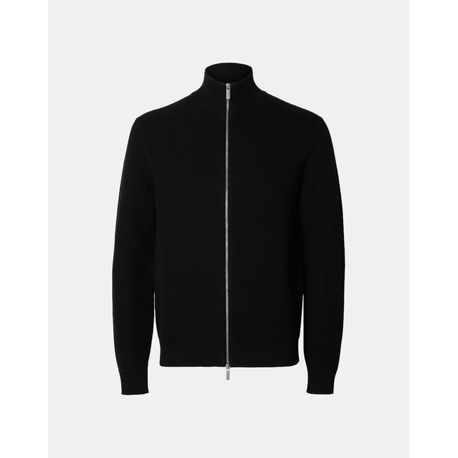 Product SELECTED SLHDANE LS KNIT STRUCTURE FULL ZIP NOOS base image