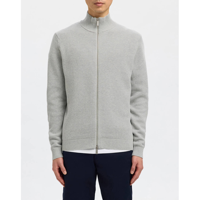Product SELECTED SLHDANE LS KNIT STRUCTURE FULL ZIP NOOS base image