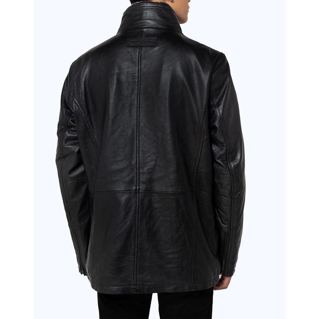 Product THE BOSTONIANS MΠΟΥΦΑΝ ΔΕΡΜΑΤΙΝΟ PARKA REGULAR FIT base image