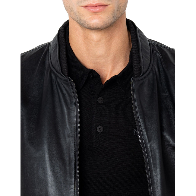 Product THE BOSTONIANS ΜΠΟΥΦΑΝ ΔΕΡΜΑΤΙΝΟ BOMBER REGULAR FIT base image