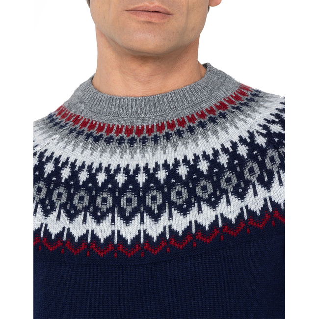 Product THE BOSTONIANS KNITTED JAQUARD CREWNECK REGULAR FIT base image