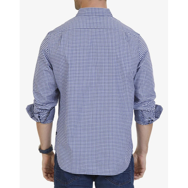 Product NAUTICA ΥΠΟΚΑΜΙΣΟ ΜΜ SUST.L/S TENCEL ANCHOR GINGHAM base image