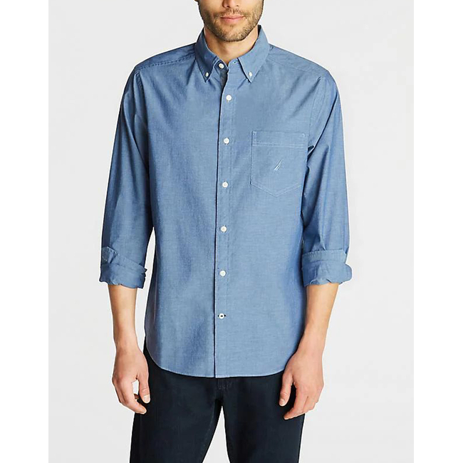 Product NAUTICA ΥΠΟΚΑΜΙΣΟ ΜΜ SUST.L/S TENCEL ANCHOR SOLID base image