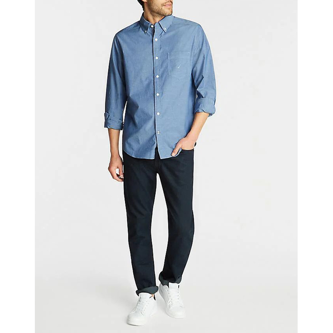 Product NAUTICA ΥΠΟΚΑΜΙΣΟ ΜΜ SUST.L/S TENCEL ANCHOR SOLID base image