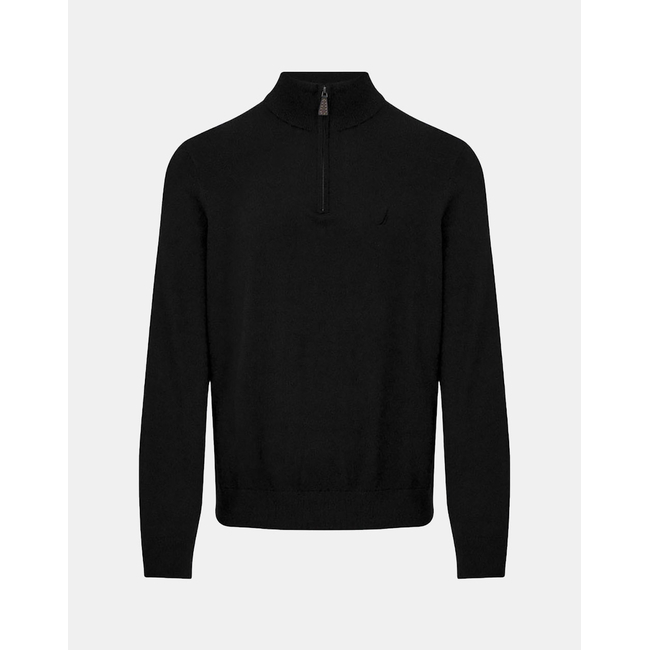 Product NAUTICA KNITTED SHIRT LS PERFORMANCE SOLID 1/4 ZIP (12GG) base image