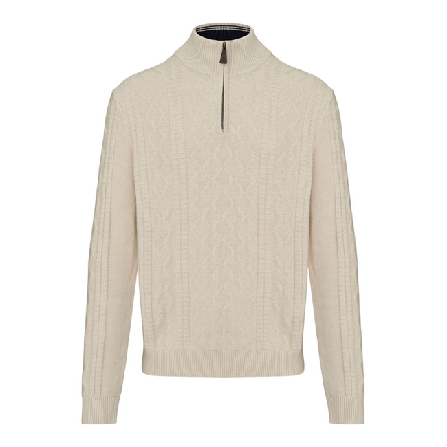 Product NAUTICA KNITTED LS CABLE 1/4 ZIP (7GG) base image