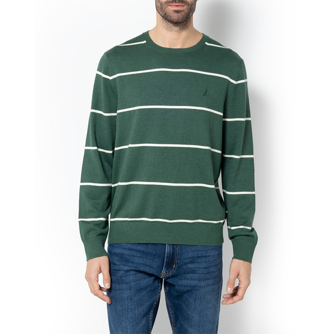 Product NAUTICA KNITTED T-SHIRT MM PERFORMANCE STRIPED CREW (12GG) base image
