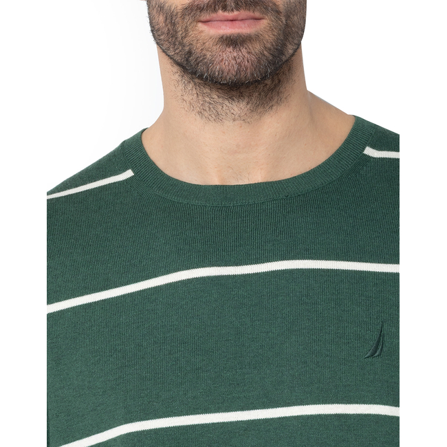 Product NAUTICA KNITTED T-SHIRT MM PERFORMANCE STRIPED CREW (12GG) base image